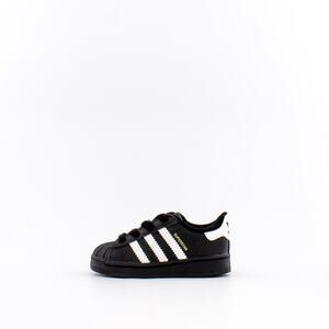 USED Adidas unisex Superstar Shoes Kids', Black, Size 6K
